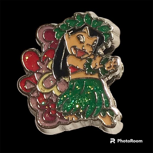 Vintage Disney Lilo & Stitch Slider Charm Bracelet Aulani Resort Enamel Bracelet - Picture 2 of 12